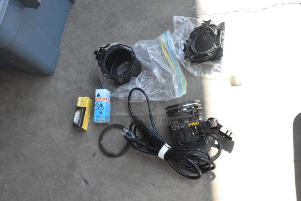 ALL ONE MONEY! Lot of Various Items Including Lowel I Light in Poly Bin - Image 1 of 9