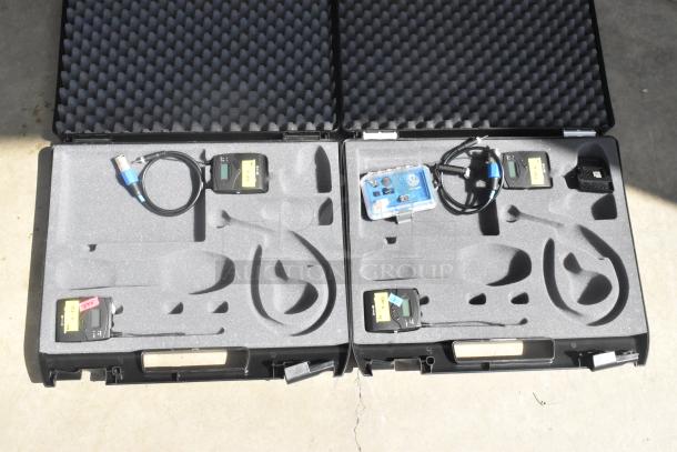 2 Sennheiser Bodypack Transmitter in Hard Case. 2 Times Your Bid! - Image 1 of 9