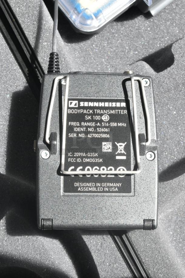 2 Sennheiser Bodypack Transmitter in Hard Case. 2 Times Your Bid! - Image 5 of 9