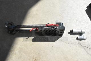 Cinema Oxide frame, featuring carbon fiber rods and black metal components, includes red ties, in good condition.