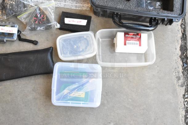 ALL ONE MONEY! Lot of Various Items Including Audio Accessories, MicroRemote, LAV Mic Wired, Professional Accessory Kit in Poly Bin - Image 4 of 15