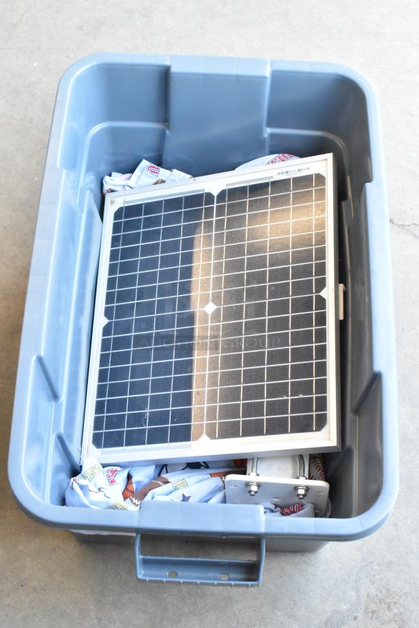 ALL ONE MONEY! Lot of Various Items Including Host HQST-20D-SS Board, Blanket in Poly Bin - Image 1 of 13
