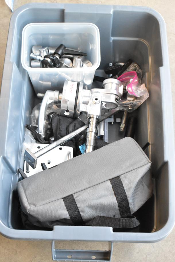 ALL ONE MONEY! Lot of Various Items Including Metal Pieces in Poly Bin - Image 1 of 9