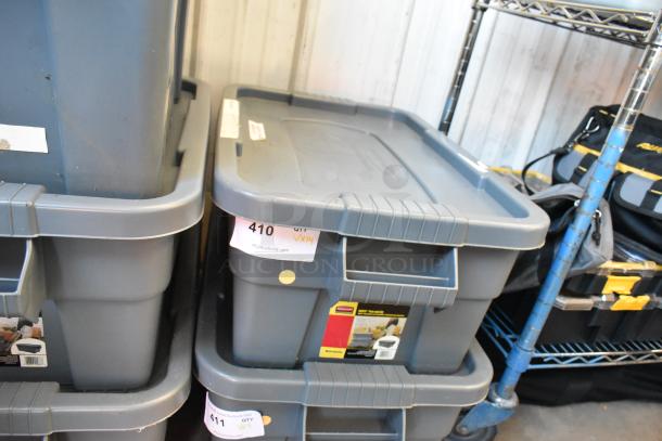 ALL ONE MONEY! Lot of Various Items Including Speed Rail Clamps in Poly Bin - Image 2 of 7