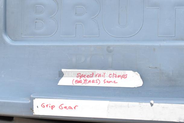 ALL ONE MONEY! Lot of Various Items Including Speed Rail Clamps in Poly Bin - Image 3 of 7