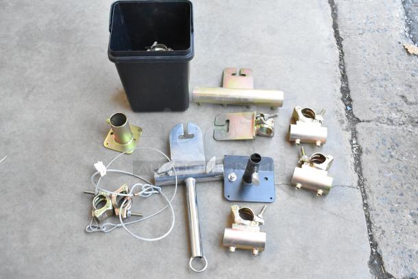 ALL ONE MONEY! Lot of Various Items Including Speed Rail Clamps in Poly Bin - Image 4 of 7