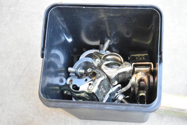 ALL ONE MONEY! Lot of Various Items Including Speed Rail Clamps in Poly Bin - Image 7 of 7