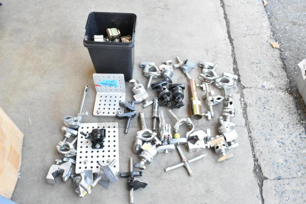 ALL ONE MONEY! Lot of Various Items Including Clamps and Grip Gear in Poly Bin - Image 1 of 8
