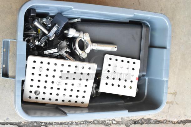 ALL ONE MONEY! Lot of Various Items Including Clamps and Grip Gear in Poly Bin - Image 3 of 8
