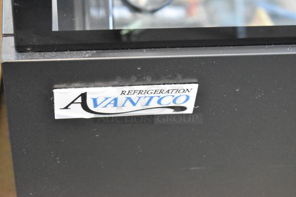BRAND NEW SCRATCH AND DENT! Avantco 193BCFD72B 70 7/8" Black Square Dry Bakery Display Case with LED Lighting on Commercial Casters. 115 Volts, 1 Phase. - Image 3 of 8