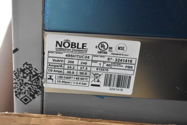 BRAND NEW SCRATCH AND DENT! 2025 Noble 495HTUC24 Select High-Temperature Undercounter Dishwasher with Booster Heater- 208/240 Volts, 1 Phase. - Image 9 of 9