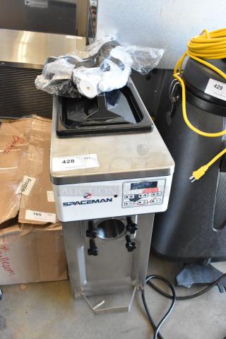 BRAND NEW SCRATCH AND DENT! 2024 Spaceman 6210-C Stainless Steel Countertop Soft Serve Ice Cream Machine with 1 Hopper. 110 Volts, 1 Phase. - Item #1194365