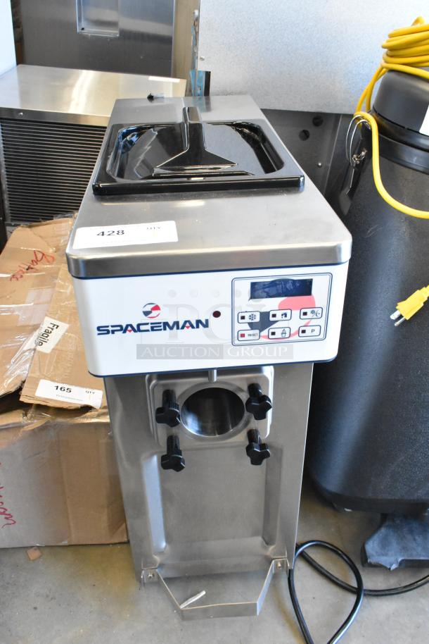 BRAND NEW SCRATCH AND DENT! 2024 Spaceman 6210-C Stainless Steel Countertop Soft Serve Ice Cream Machine with 1 Hopper. 110 Volts, 1 Phase. - Image 3 of 14