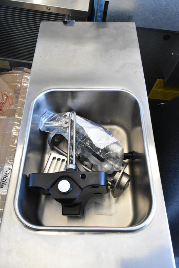 BRAND NEW SCRATCH AND DENT! 2024 Spaceman 6210-C Stainless Steel Countertop Soft Serve Ice Cream Machine with 1 Hopper. 110 Volts, 1 Phase. - Image 6 of 14
