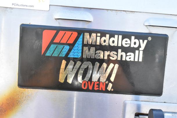 2 Middleby Marshall PS640S Stainless Steel Commercial Natural Gas Powered Conveyor Pizza Oven on Commercial Casters. 2 Times Your Bid! - Image 9 of 18