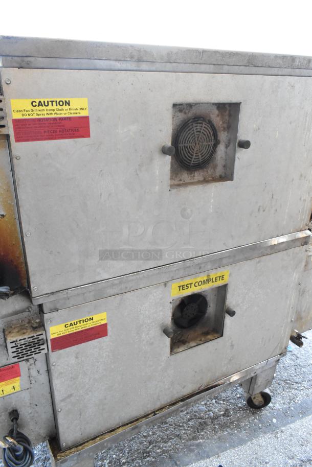 2 Middleby Marshall PS640S Stainless Steel Commercial Natural Gas Powered Conveyor Pizza Oven on Commercial Casters. 2 Times Your Bid! - Image 16 of 18