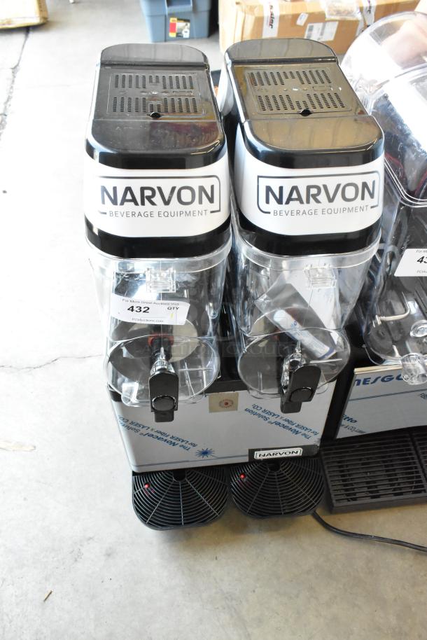 BRAND NEW SCRATCH AND DENT! Narvon 378SM2 SM2 Double 3 Gallon Pourover Granita / Slushy / Frozen Beverage Machine - 115 Volts, 1 Phase. - Image 1 of 9