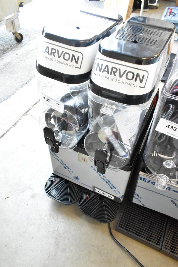 BRAND NEW SCRATCH AND DENT! Narvon 378SM2 SM2 Double 3 Gallon Pourover Granita / Slushy / Frozen Beverage Machine - 115 Volts, 1 Phase. - Image 2 of 9