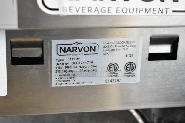 BRAND NEW SCRATCH AND DENT! Narvon 378SM2 SM2 Double 3 Gallon Pourover Granita / Slushy / Frozen Beverage Machine - 115 Volts, 1 Phase. - Image 9 of 9