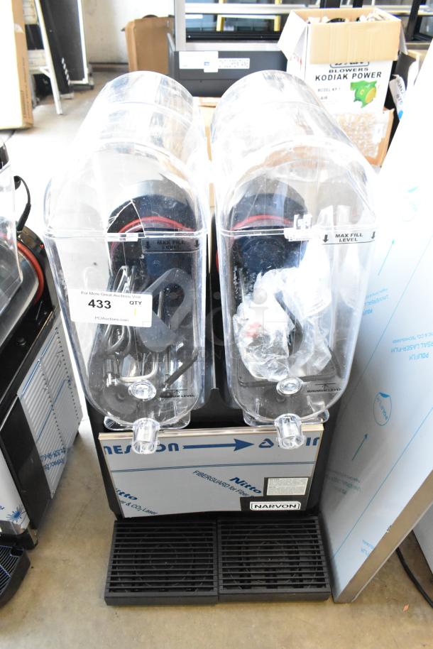 BRAND NEW SCRATCH AND DENT! Narvon Double Pourover Granita / Slushy / Frozen Beverage Machine - 115 Volts, 1 Phase. - Image 1 of 11