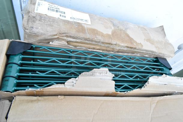 3 BRAND NEW SCRATCH AND DENT! Olympic J2436K Wire Shelves. 3 Times Your Bid! - Image 3 of 4