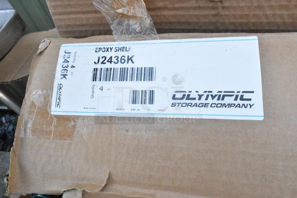 3 BRAND NEW SCRATCH AND DENT! Olympic J2436K Wire Shelves. 3 Times Your Bid! - Image 4 of 4