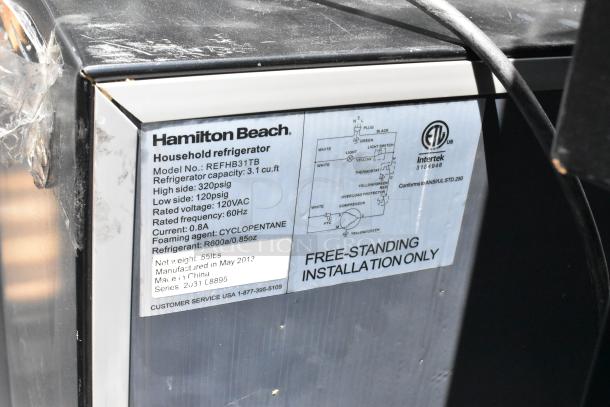 8 Various Mini Coolers Including Haier HSA02WNDBB, Galanz LR33MBKE23, Hamilton Beach REFHB31TB, Hisense WMS017MEXBE, Galanz GL17BK, Frigidaire FGFR334, Hisense WMS017MEXBE. 8 Times Your Bid! - Image 5 of 18