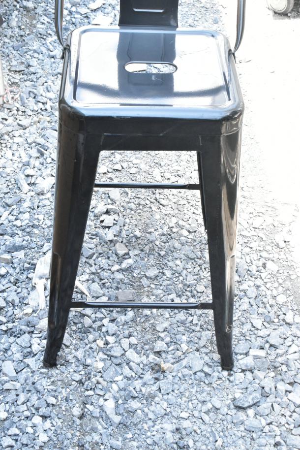 16 Black Metal Tolix Style Stools. 16 Times Your Bid! - Image 5 of 5