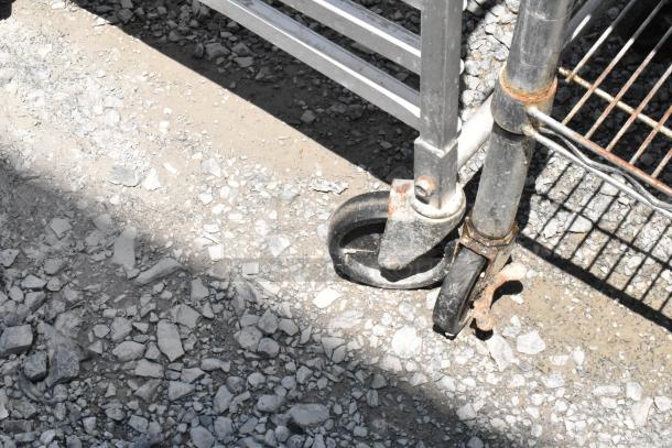 Metal Commercial Pan Transport Rack on Commercial Casters. - Image 2 of 4