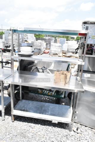 Regency Stainless Steel Table w/ 2 Tier Over Shelf and Under Shelf. - Item #1194418