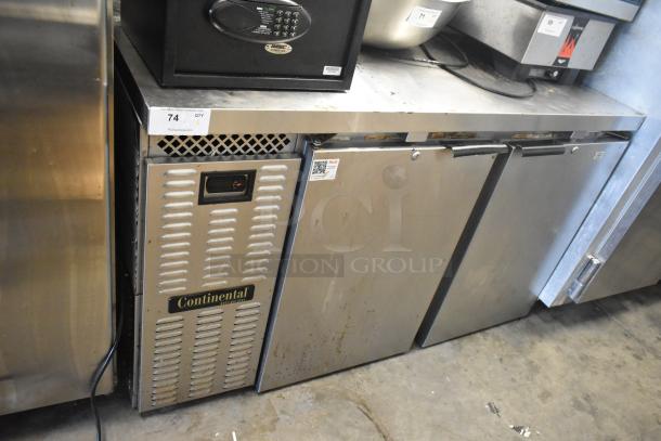 2019 Continental BBS9NGGPT Stainless Steel 2 Door Undercounter Cooler. 115 Volts, 1 Phase. - Image 1 of 6