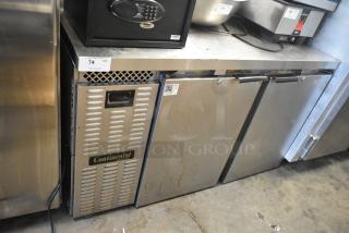 2019 Continental BBS9NGGPT Stainless Steel 2 Door Undercounter Cooler. 115 Volts, 1 Phase. - Item #1193847