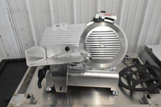Avantco 177SL312 Metal Commercial Countertop Meat Slicer w/ Blade Sharpener. 115 Volts, 1 Phase. - Item #1194002