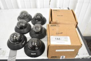 8 Revo RCDS30-3 700TVL tinted dome cameras with boxes. In good condition, logo visible, ideal for security systems.