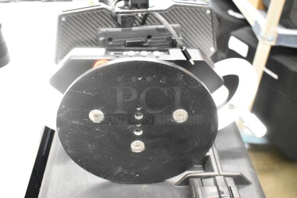 Basecamr case with Maui 1A0017 Controller, black circular mount, and visible cable; used condition.