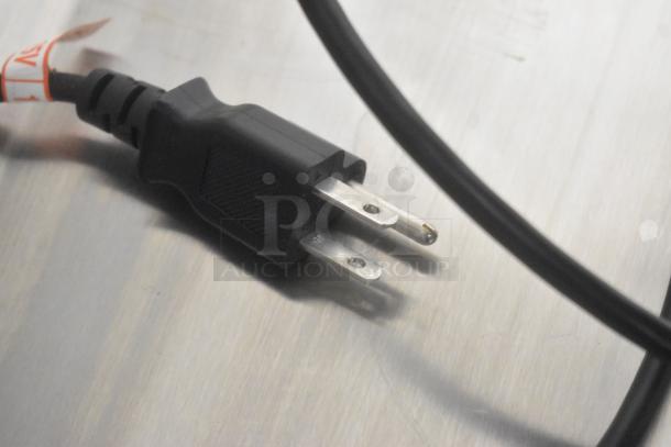 Power plug for Samsung P2450 monitor, in original box, tested, working, with safety label.