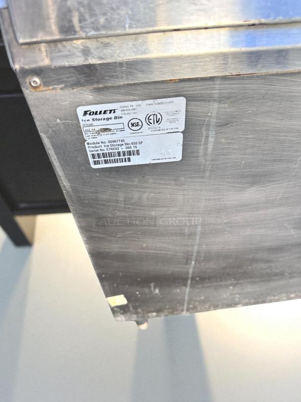 Excellent Condition – Hoshizaki IM-500SAA Ice Maker + Follett 650SF Bin – 115V – Cube Ice – Fully Tested & Working! - Image 13 of 14
