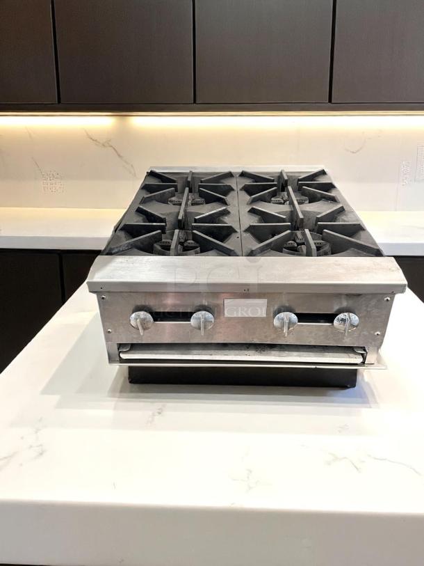 Excellent Condition – Saba 6-Burner Countertop Gas Hotplate – Natural Gas – Fully Tested & Working! - Image 4 of 7