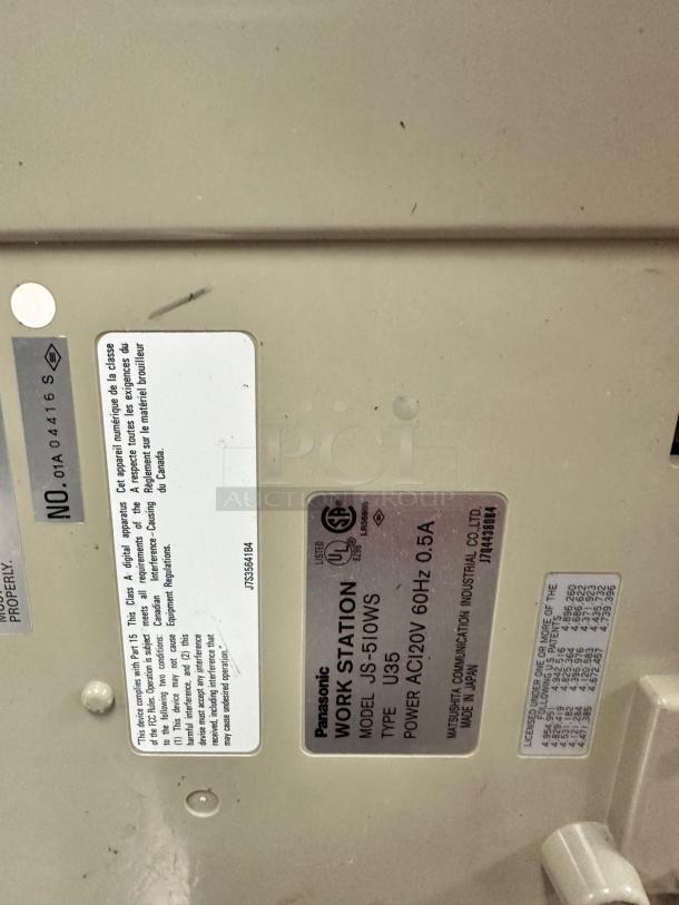 Tested & Working – Panasonic JS-510WS – POS Workstation Terminal – 120V – Vintage Retail Register - Image 9 of 9