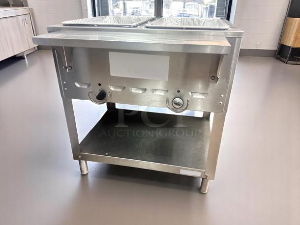 Excellent Condition – 2-Well Stainless Steel Gas Steam Table – Natural Gas – Fully Tested & Working! - Image 1 of 7