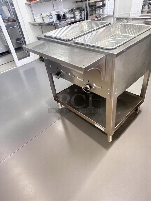 Excellent Condition – 2-Well Stainless Steel Gas Steam Table – Natural Gas – Fully Tested & Working! - Image 4 of 7