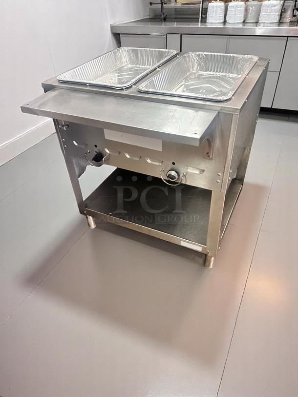 Excellent Condition – 2-Well Stainless Steel Gas Steam Table – Natural Gas – Fully Tested & Working! - Image 5 of 7