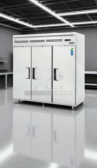 Excellent Condition – Everest ESR3 – 74.75" 3-Door Upright Reach-In Refrigerator – 71 Cu. Ft – Fully Tested & Working!