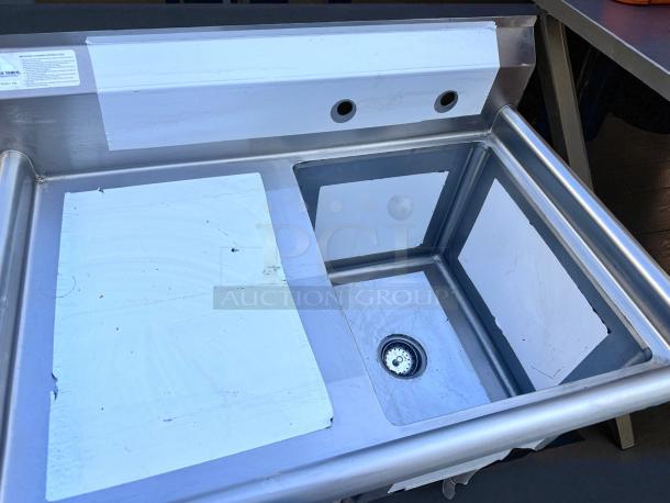 New Condition – Advance Tabco FC-1-1620-18L – One Compartment Stainless Steel Sink – Never Use! - Image 2 of 6
