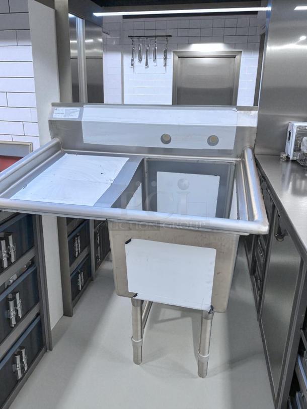 New Condition – Advance Tabco FC-1-1620-18L – One Compartment Stainless Steel Sink – Never Use! - Image 3 of 6