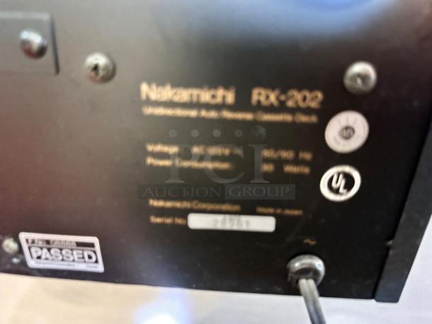 Excellent Condition – Nakamichi RX-202 – Unidirectional Auto Reverse Cassette Deck – Fully Tested & Working! - Image 7 of 8