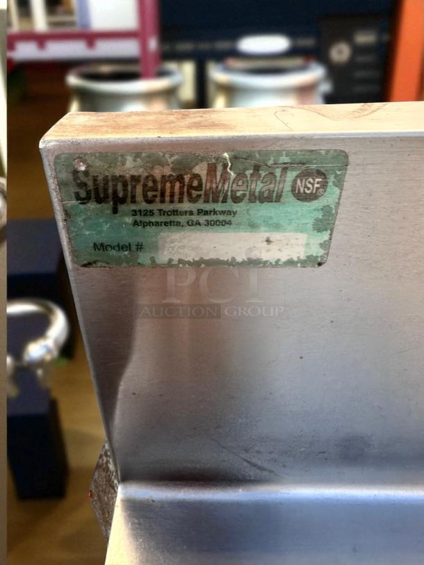 Excellent Condition – Supreme Metal Stainless Steel Drainboard Station – 24"x30" – NSF Certified – Fully Cleaned & Ready! - Image 5 of 5