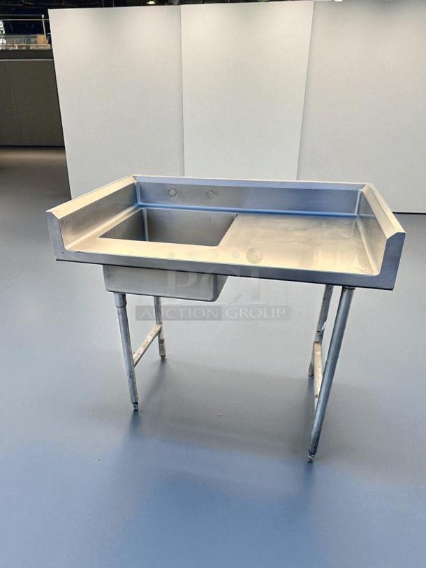 Excellent Condition – Stainless Steel Sink Table – 1 Compartment + Right Drainboard – 32" x 30" – Fully Tested & Working! - Image 1 of 7
