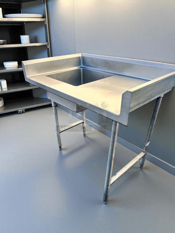 Excellent Condition – Stainless Steel Sink Table – 1 Compartment + Right Drainboard – 32" x 30" – Fully Tested & Working! - Image 3 of 7