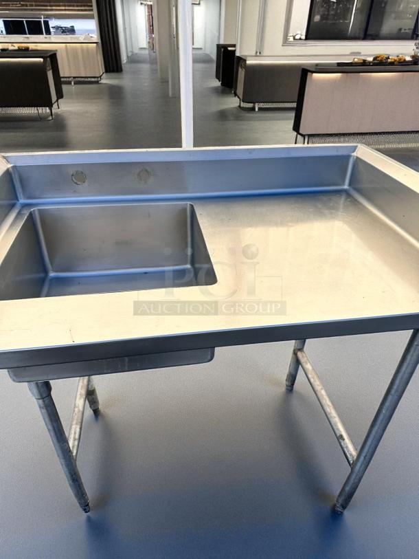 Excellent Condition – Stainless Steel Sink Table – 1 Compartment + Right Drainboard – 32" x 30" – Fully Tested & Working! - Image 5 of 7